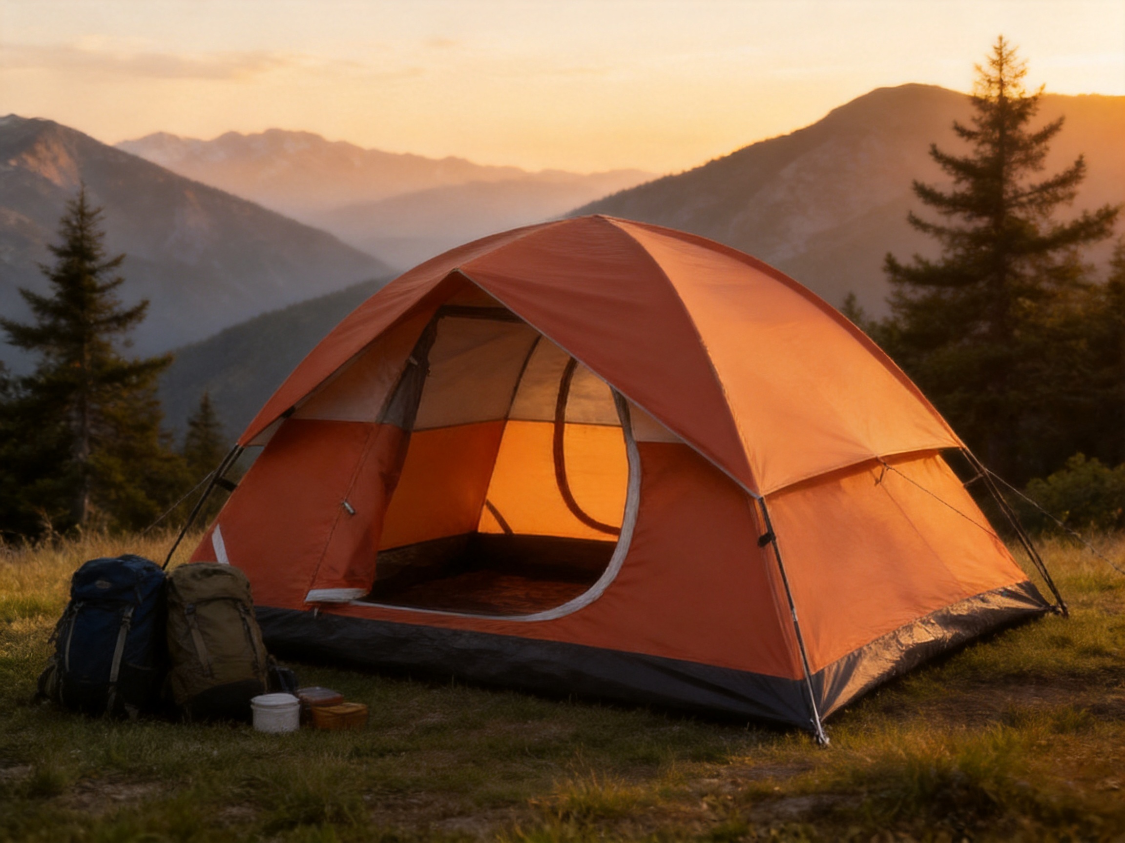 Two-Person Double-Layer Camping Tent for Reliable Outdoor Shelter