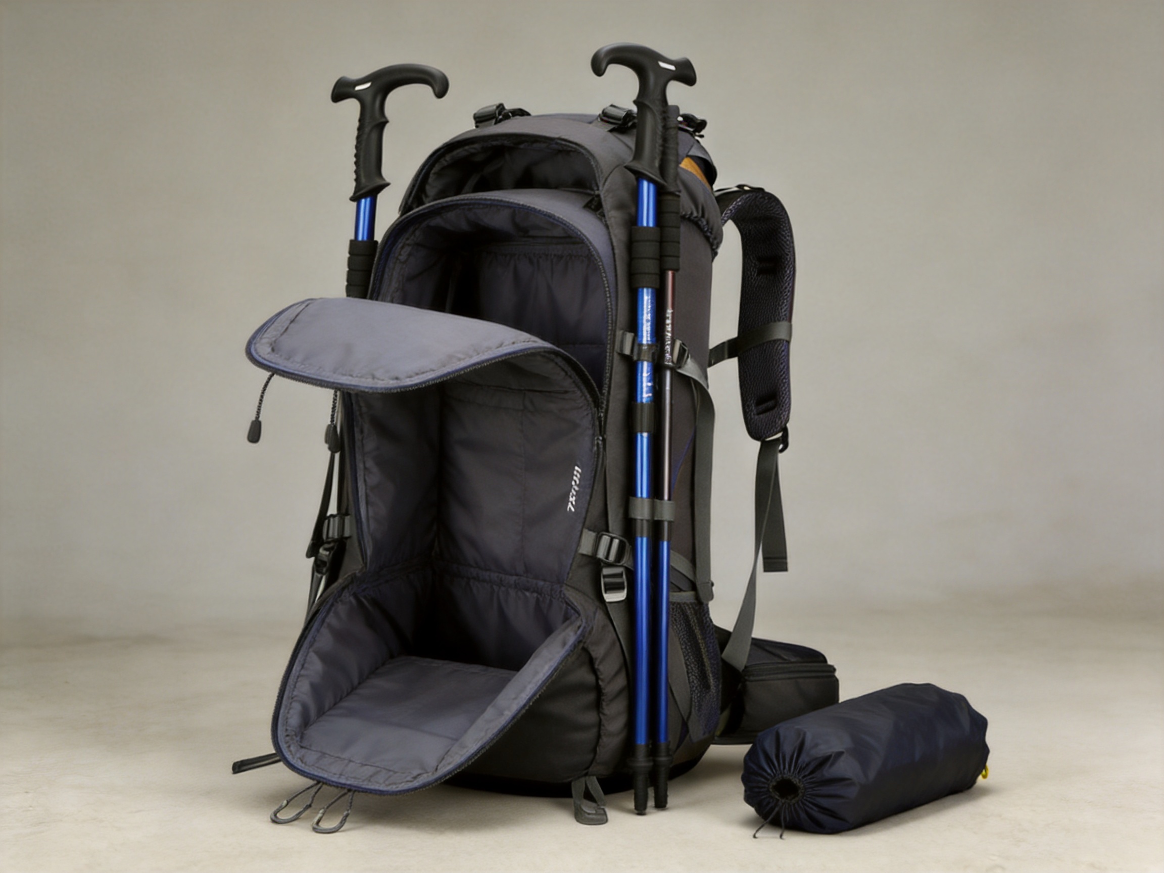 Large-Capacity Nylon Professional Mountaineering Backpack for Multi-Day Outdoor Travel