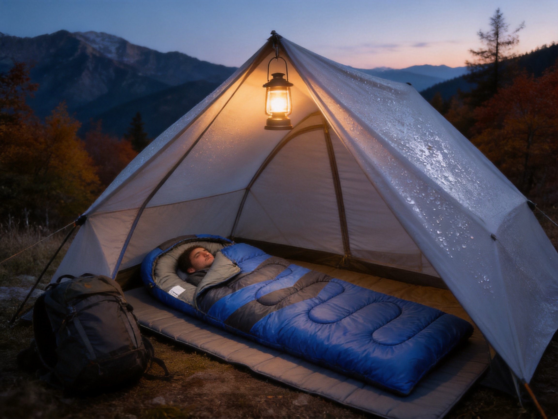 Envelope-Style Sleeping Bag for Reliable Cool-Weather Camping Comfort